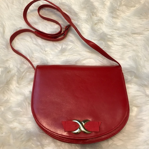 Vintage 80's red purse - Picture 1 of 5